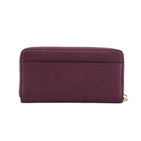 Coach Accordion Zip Wallet in Maroon - Picture 2 of 4